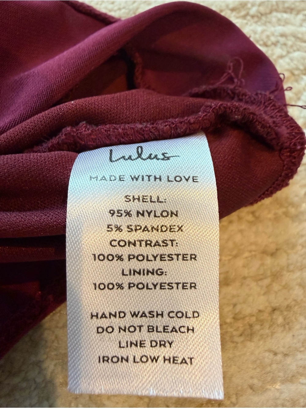 Lulus Ruched Burgundy Lace-Up Corset Bodysuit - M - Picture 6 of 6